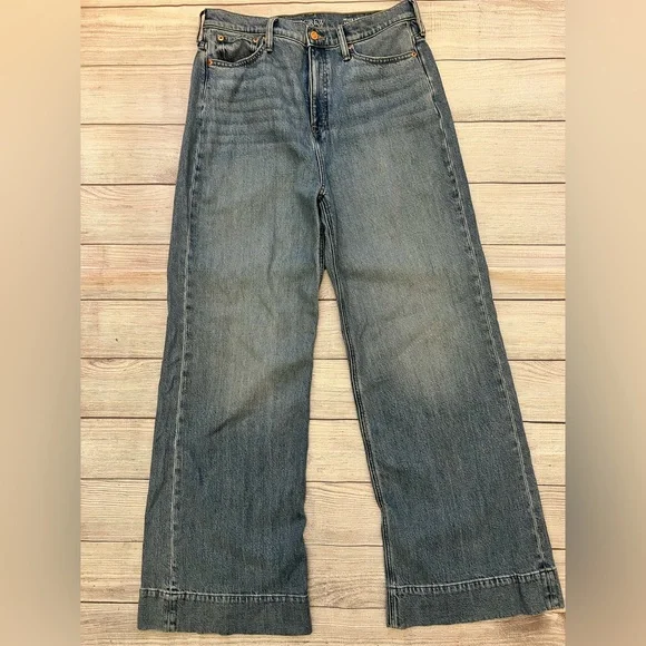 J. Crew Wide-Leg Trouser Jeans - Picture 1 of 5